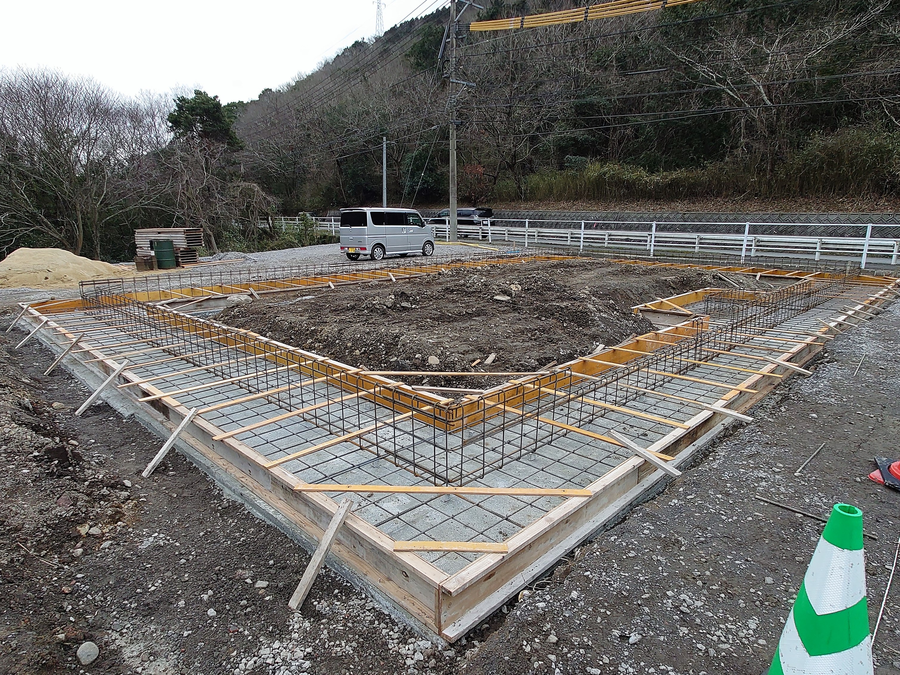 基礎配筋作業が完了しました！